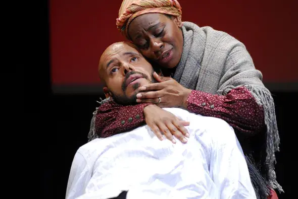 Maurice Dean Wint and Ordena Stephens-Thompson. Photo Credit: Ed Gass-Donnelly, Factory Theatre
