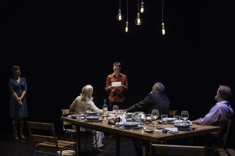 Rosemary Dunsmore, Richard Greenblatt, John Cleland, Liam Sullivan, Fiona Highet; Photo by Dahlia Katz 2