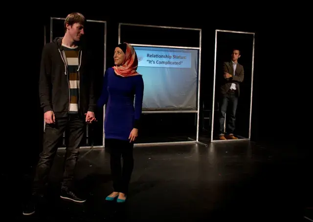Ian Geldart, Mariana Tayler and David Sklar in 'Jabber', Geordie Productions, Photo by: Gabrielle Kellock