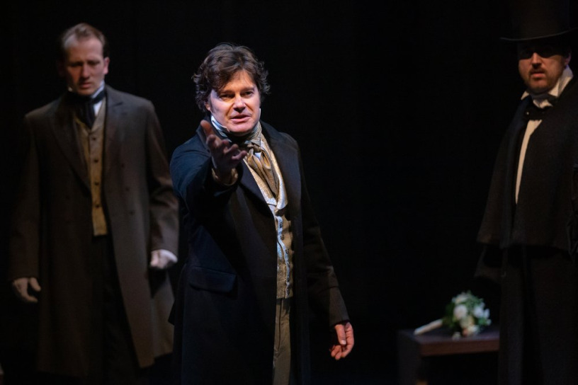 Braydon Dowler-Coltman, John Ullyatt, Garett Ross; Set by Anahita Dehbonehie; Costumes by Judith Bowden; Lighting by Bonnie Beecher; Photo by Nanc Price