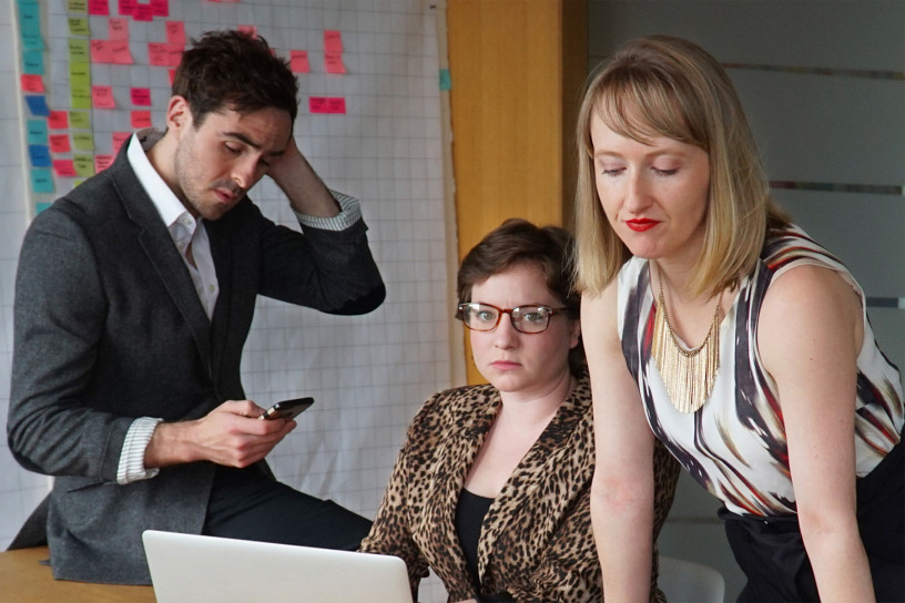 Jamie Cavanagh, Cass Van Wyck, Breanna Dillon; Costume and Set by Alexandra Lord; Photo by Steven McLellan 1