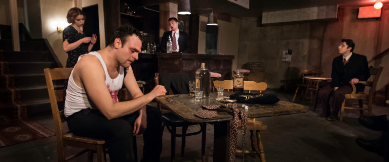 Luis Fernandes, G Kyle Shields, Blue Bigwood-Mallin; Costumes by Lindsay Dagger Junkin; Set by Adam Belanger; Lighting by Melissa Joakim; Photo by John Gundy