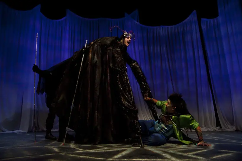 Dalal Badr and Richard Lee in Roseneath Theatre’s production of The Neverending Story. Photo: Mark Seow
