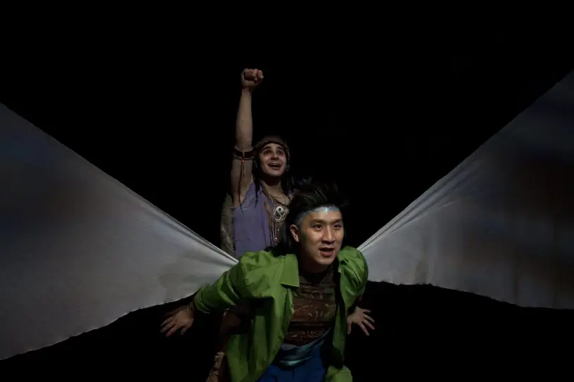 Adamo Ruggiero & Richard Lee in Roseneath Theatre’s production of The Neverending Story. Photo: Mark Seow 1