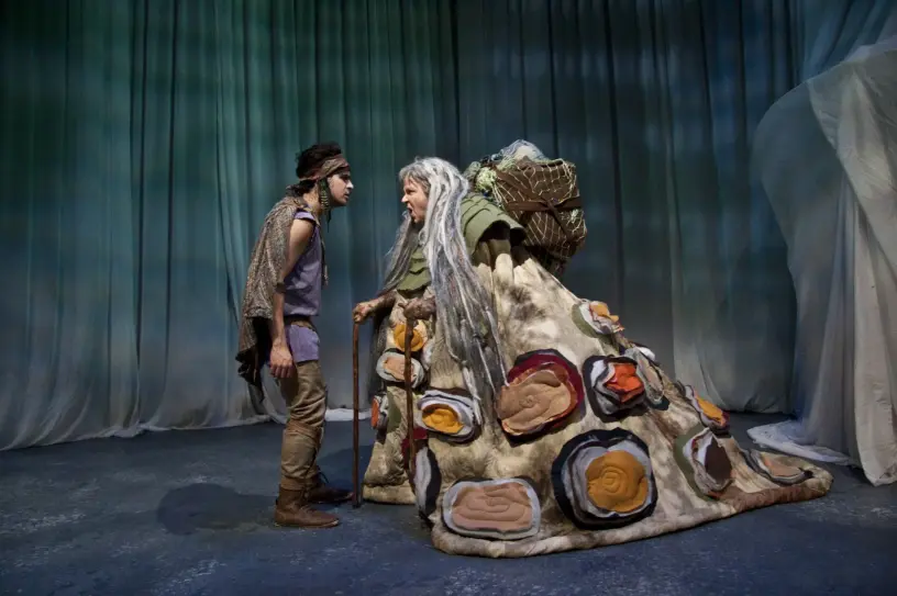 Adamo Ruggiero & Charlotte Moore in Roseneath Theatre’s production of The Neverending Story. Photo: Mark Seow