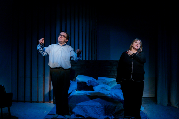UK premiere of Sexy Laundry, Tabard Theatre, featuring Nick Raggett, Felicity Duncan - Photo Andreas Grieger